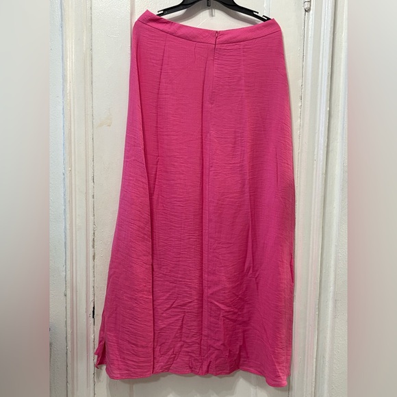 Petal & Pup Vibrant Pink Maxi Skirt with a slip - Picture 3 of 4